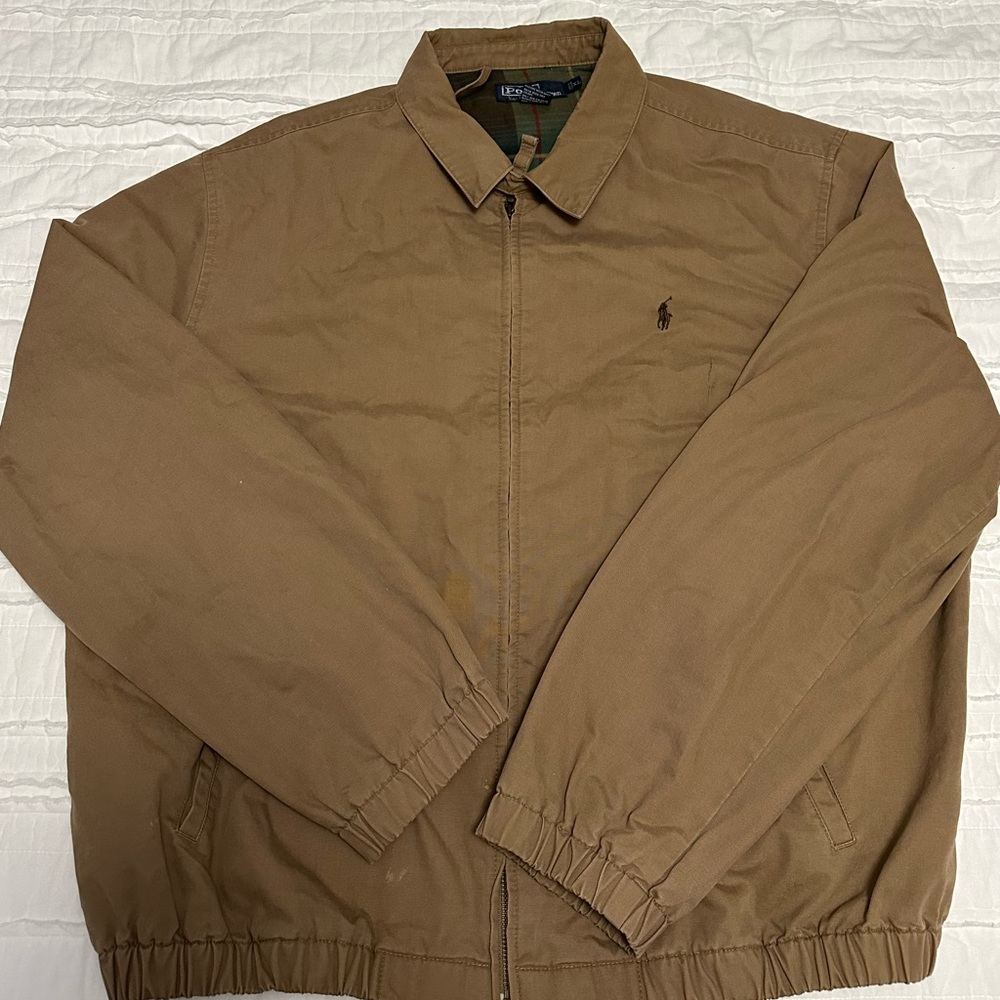 Plaid and Tan Polo Ralph Lauren Jacket